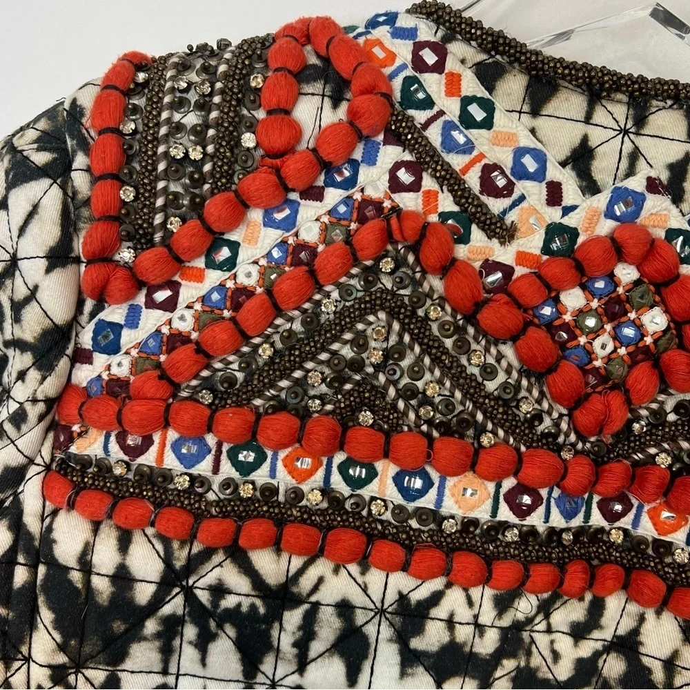 Isabel Marant x H&M embroidered beaded jacket 4 - Picture 10 of 11